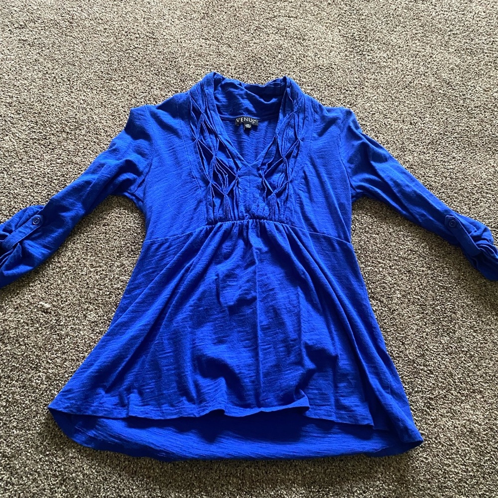 Venus Blue Long Sleeved Top